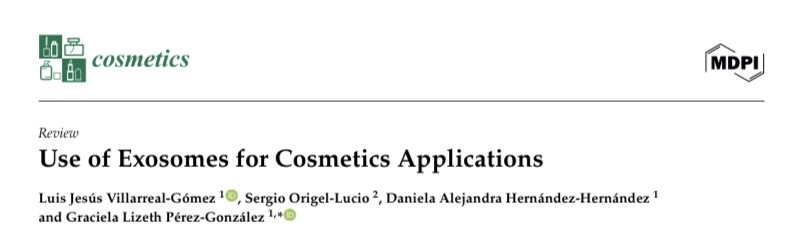 Capa do artigo: Uso de exossomos em aplicações cosméticas
